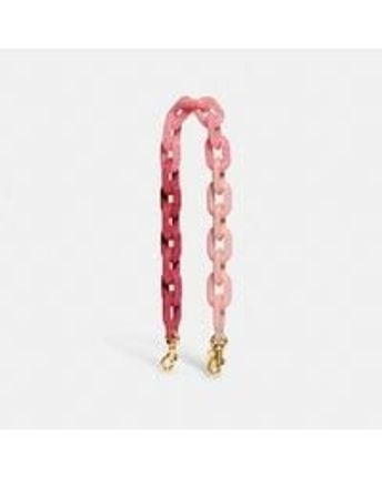 Women's Pink Short Chain Strap With Recycled Resin