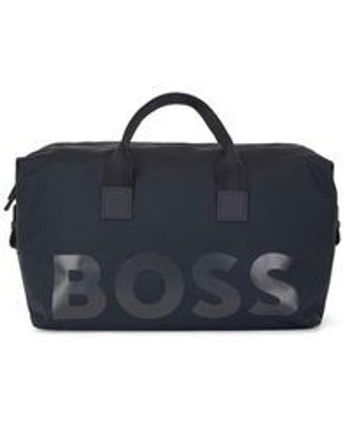 Women's Blue Hugo - Recycled Material Holdall With Tonal Logo