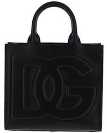 Women's Black Logo Embossed Bag