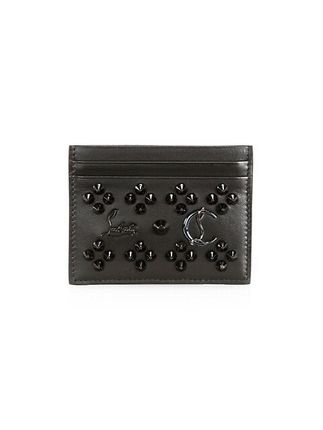 Loubi In The Sky Studded Leather Card Case