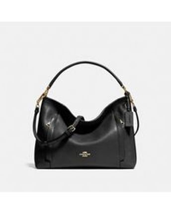 Women's Black Scout Pebbled-Leather Hobo