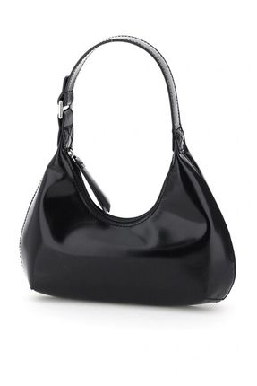 Amber Zipped Shoulder Bag In Black