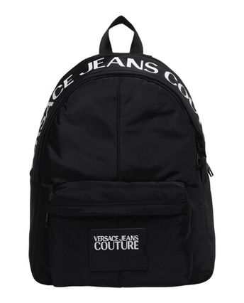 Nylon Logo Backpack In Black