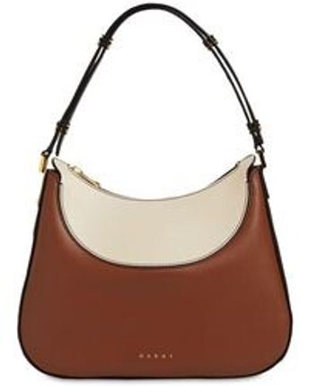 Women's Brown Small Hobo Smooth Leather Bag