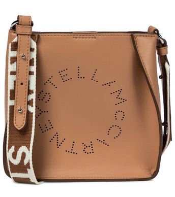 Stella Logo Small Shoulder Bag In Brown