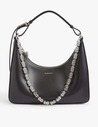 Moon Cut-Out small leather shoulder bag
