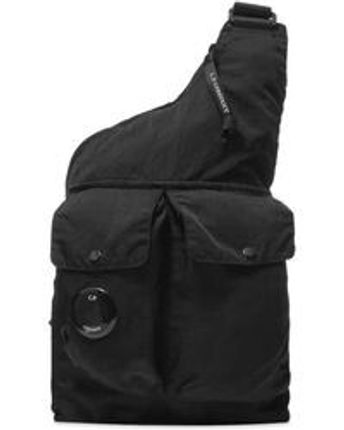 Men's Black Single Strap Backpack