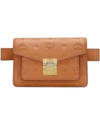 Women's Brown Extra-mini Patricia Monogram Leather Belt Bag