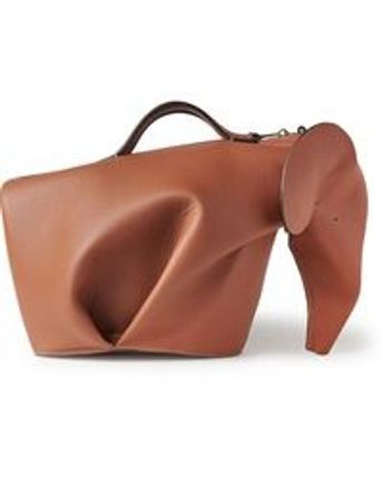 Men's Brown Elephant Leather Messenger Bag
