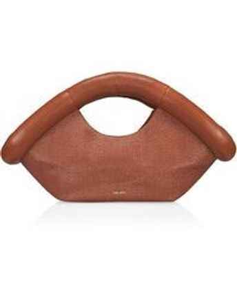 Women's Brown Elodie Leather Top Handle Bag