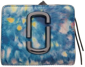 Blue Watercolor 'The Snapshot' Compact Wallet