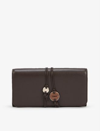 Malou medal-embellished small leather purse