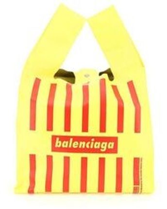 Men's Yellow Paper Leather Monday Shopper Bag