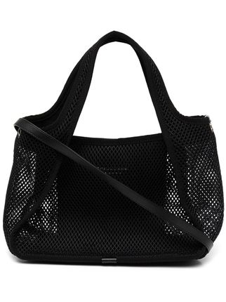 pre-owned net-panelled 2way bag