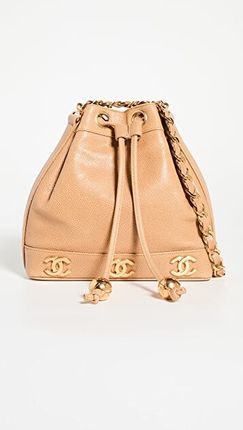 Chanel Beige 3cc Bucket Bag