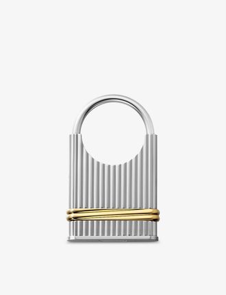 Louis Cartier Vendôme brass and stainless steel keyring