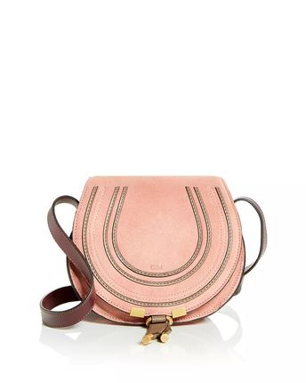 Marcie Small Suede Saddle Bag