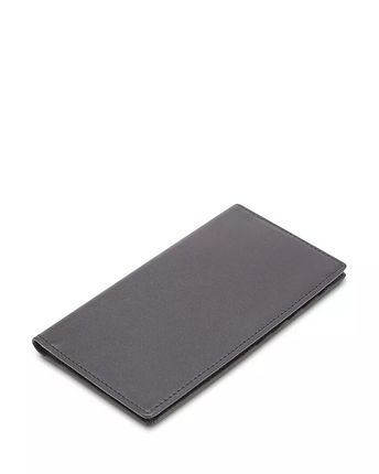 Leather RFID-Blocking Checkbook Case & Secretary Wallet