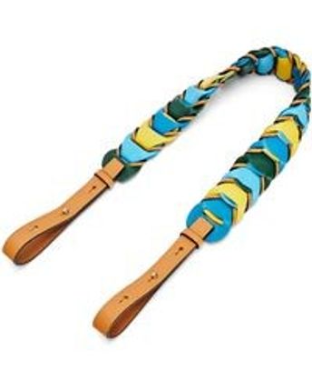 Blue Luxury Circles Loop Strap In Classic Calfskin For Women