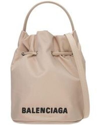 Women's Natural Wheel Nylon Bucket Bag
