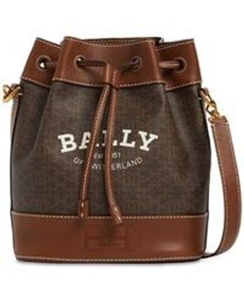 Women's Brown Xs Cleoh Monogram Jacquard Bucket Bag