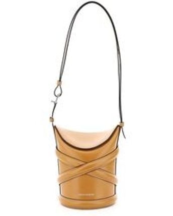 Women's Brown The Small Curve Bucket Bag