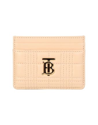 Lola Cardholder Signed , Boasts The Iconic Tb Detail In Gold-colored Plate Making It Unique And Captivating