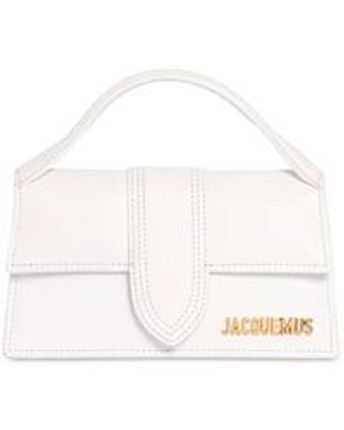Women's White Le Bambino Leather Top Handle Bag