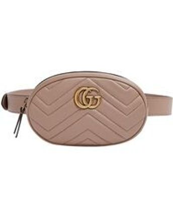 Women's Natural GG Marmont Matelasse Belt Bag In Beige 85