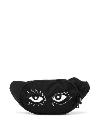 Signature Eyes Belt Bag In Black