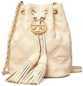 Mini Fleming Soft Quilted Leather Bucket Bag