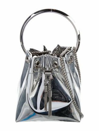 Leather Chain Link Evening Bag w/ Tags