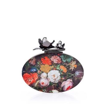 Oval Bloom Evening Clutch