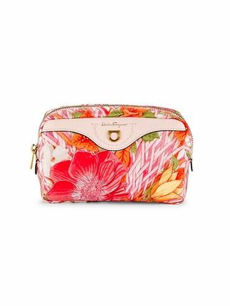 Nylon Floral Cosmetic Case