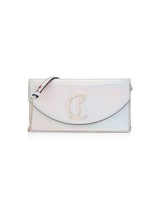 Loubi54 Psychic Patent Leather Clutch-On-Strap