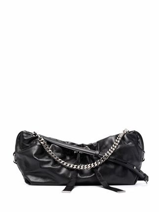Women's  Black Leather Handbag