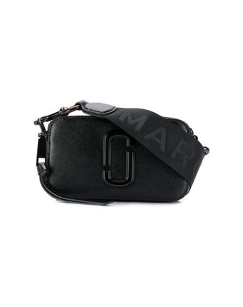The Snapshot  Black Leather Crossbody  Bag