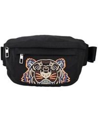Women's Black Kampus Tiger Belt Bag