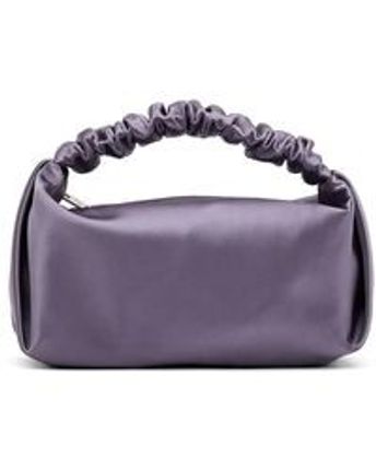 Women's Purple Mini Scrunchie Top Handle Bag