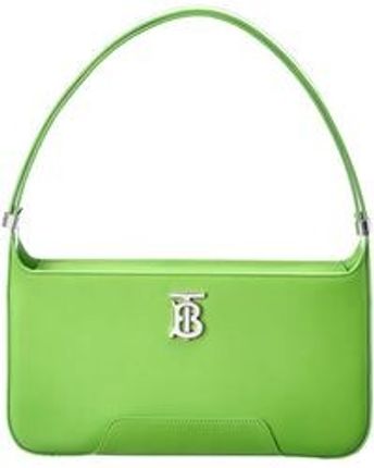 Women's Green Tb Leather Shoulder Bag