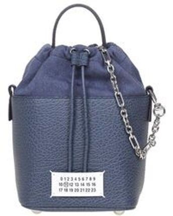 Women's Blue 5ac Logo Patch Bucket Bag