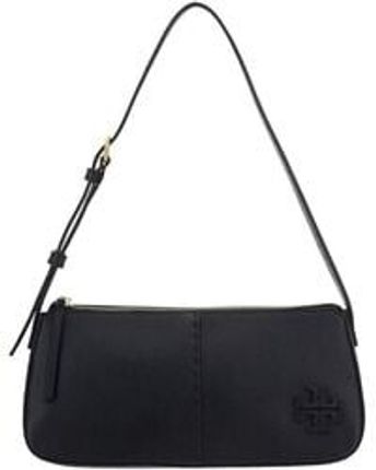 Women's Black Mcgraw Wedge Zipped Shoulder Bag