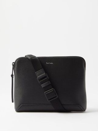 Leather Cross-body Bag - Black