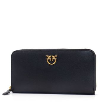 Zip-Around leather wallet