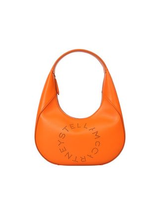 Orange Small Logo Shoulder Bag