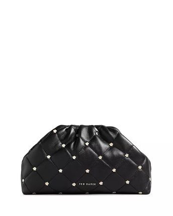 Pandora Quilted Studded Clutch