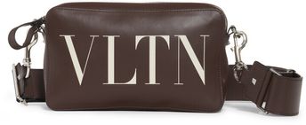 VLTN Logo Leather Crossbody Bag