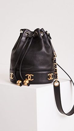 Chanel Black Caviar 3cc Bucket Bag