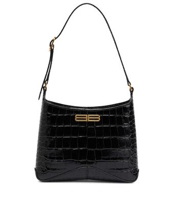 Xx Small Croc-effect Leather Shoulder Bag In 1000