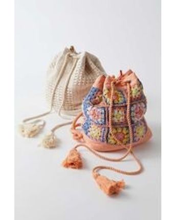 Women's Bree Crochet Drawstring Backpack